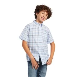 Boy's Ariat Pro Series Finnick Stretch Classic Fit Button Down Shirt #10040737