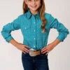 Girl's Roper Snap Front Shirt #03-080-0225-4009 -Western Kidz Sales ea1df3b0e564e09675a1ee259ec80a75