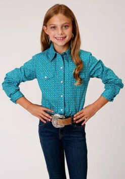 Girl's Roper Snap Front Shirt #03-080-0225-4009