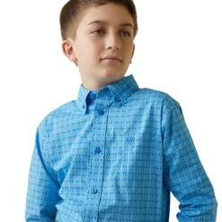 Boy's Ariat Lake Classic Fit Button Down Shirt #10043714 -Western Kidz Sales f09a80774cdda23dd1ffd3968ce1d2f3