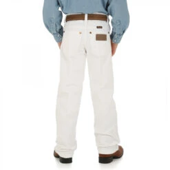 Boy's Wrangler Cowboy Cut Original Fit Jean #13MWBWI (8-16) -Western Kidz Sales ww ba 13MWBWI hr 2